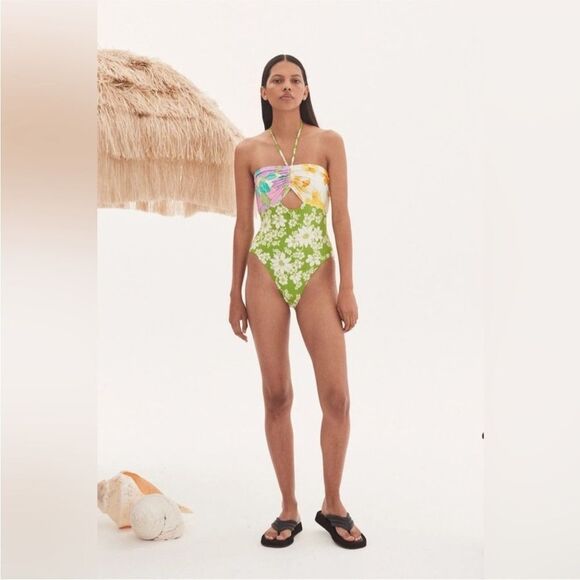 Alemais NWT ELORA RUCHED ONE PIECE SWIMSUIT XS $240 - Picture 5 of 7